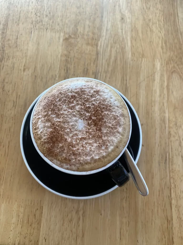 Mocha cappuccino at Poached Breakfast Cafe Rawai: a fantastic drink before heading out on one of the island tours in Rawai.